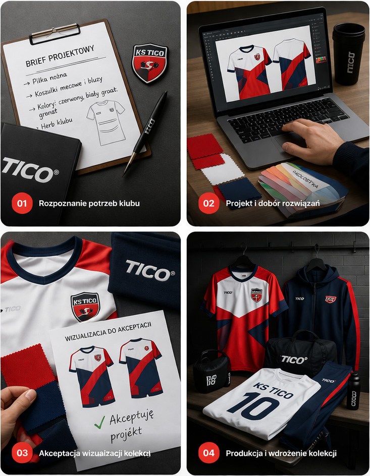 Proces współpracy przy personalizacji odzieży